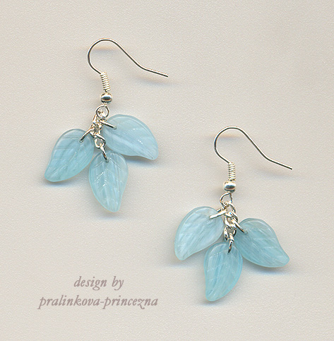 Frosty leaves earrings by pralinkova princezna