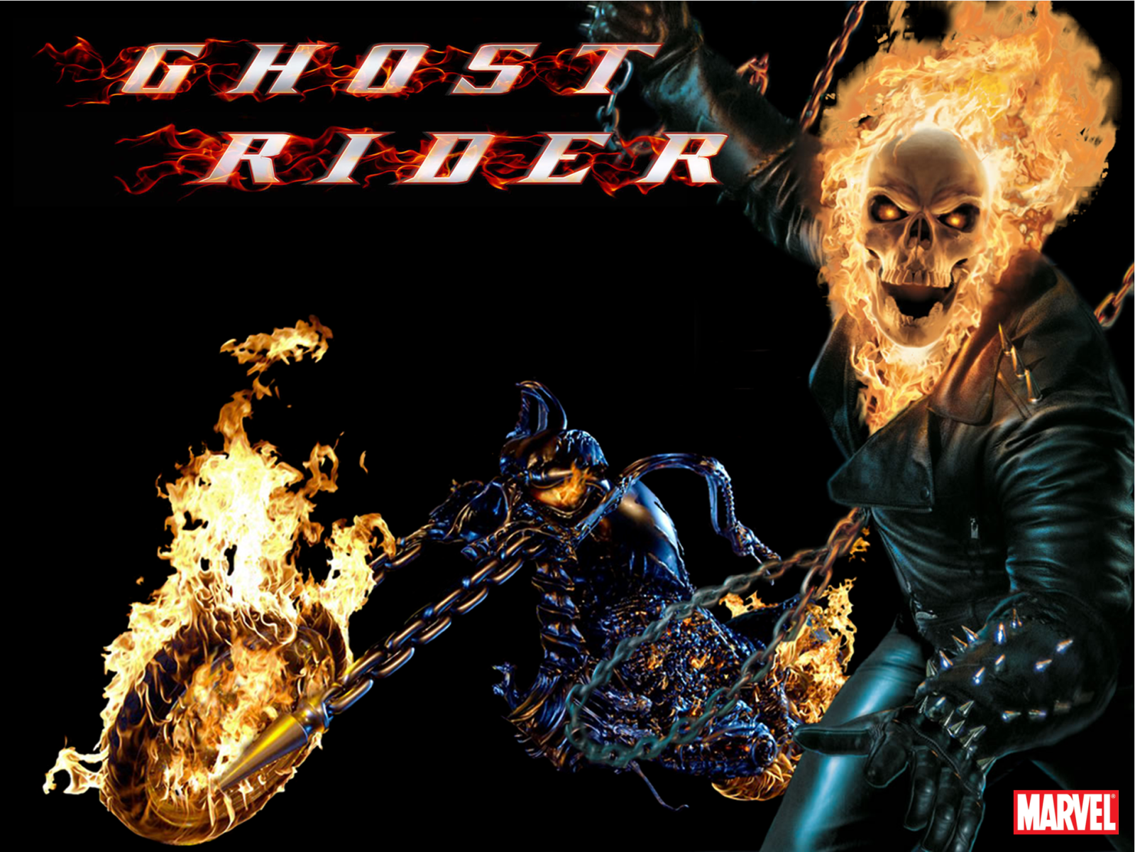 Collage techniques in Ghost Rider wallpapers. Posted by Lessy at 10:32 AM.