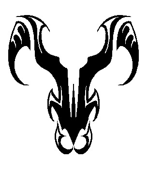 Zodiac Tattoo Designs With Image Zodiac Symbol Picture Tribal Aries Tattoo 3