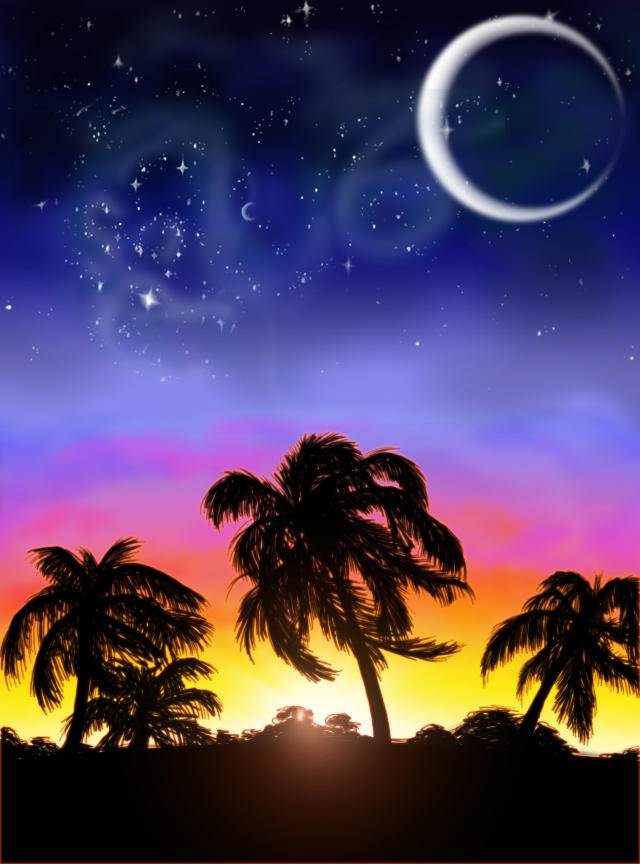 sunset constellation by dragofyre7